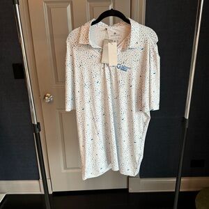 Adidas men’s gold polo - NWT